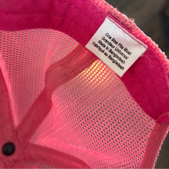 Bass Pro Shops "Gone Fishing" Pink Trucker Hat - Unisex - Picture 4 of 4
